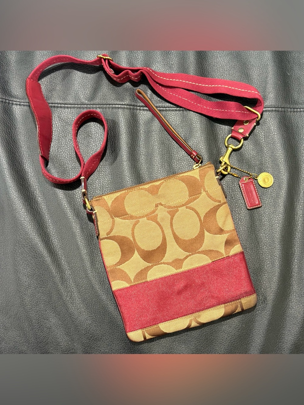 Coach Y2K Vintage Signature Canvas Crossbody Bag